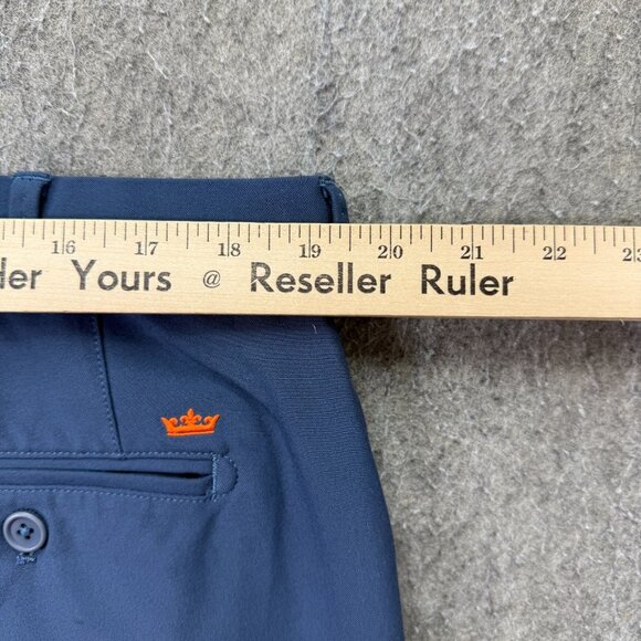 Peter Millar Shorts Men 38 Blue 9" Performance Golf Wicking Stretch - Picture 10 of 14